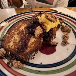 French toast, blueberries and pecans French toast, blueberries and pecans