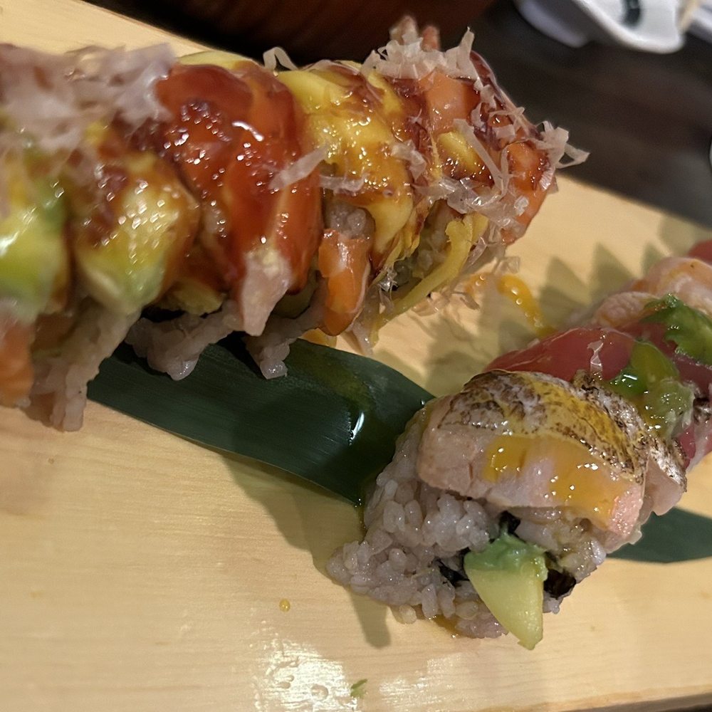 Hashi Gawa - Mango Paradise (left) Double Toro (middle) Uni Hokkaido (spoon on the right) - Japanese Near Me - Alameda, California Hashi Gawa - Mango Paradise (left) Double Toro (middle) Uni Hokkaido (spoon on the right) - Japanese Near Me - Alameda, California