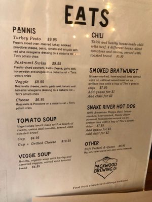 Menu photo 5 Packwood Brewing Co. Packwood, WA Menu photo 5 Packwood Brewing Co. Packwood, WA
