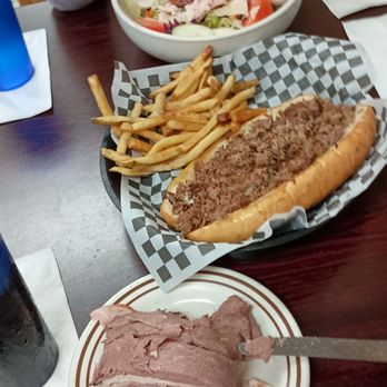 Dundee Diner - Salad, lunch meats for the salad. The Philly and fries. - New American Near Me - Dundee, Florida