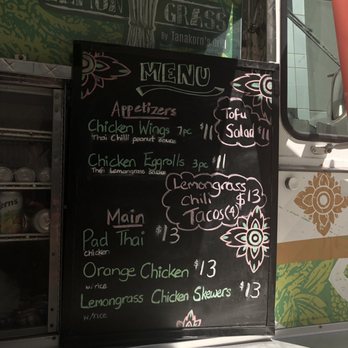 Thai Lemongrass - Menu - Food Trucks Near Me Thai Lemongrass - Menu - Food Trucks Near Me