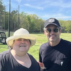 Hillcrest Pitch & Putt - My wife and Patrick Dempsey. FYI... he is an amazing guy.