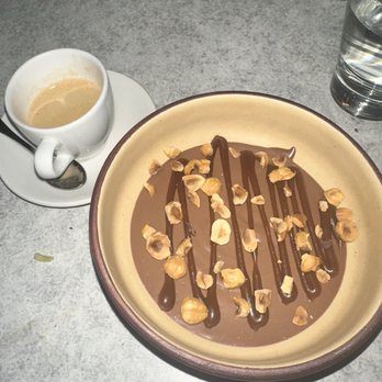 The Fishery - Dark chocolate pot de crème with hazelnuts and salted caramel drizzle - Seafood Markets Near Me - San Diego, California The Fishery - Dark chocolate pot de crème with hazelnuts and salted caramel drizzle - Seafood Markets Near Me - San Diego, California