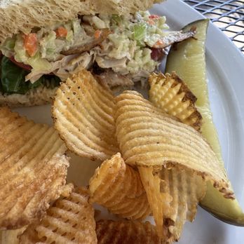 The Bistro At Annie's - Not your ordinary Chicken Salad with homemade waffle chips - New American Near Me - Lakeside, Arizona The Bistro At Annie's - Not your ordinary Chicken Salad with homemade waffle chips - New American Near Me - Lakeside, Arizona