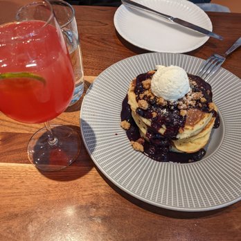 Unconventional Diner - This is the hibiscus lemonade and vanilla mascarpone pancakes - Breakfast & Brunch Near Me - Washington, DC, District of Columbia Unconventional Diner - This is the hibiscus lemonade and vanilla mascarpone pancakes - Breakfast & Brunch Near Me - Washington, DC, District of Columbia