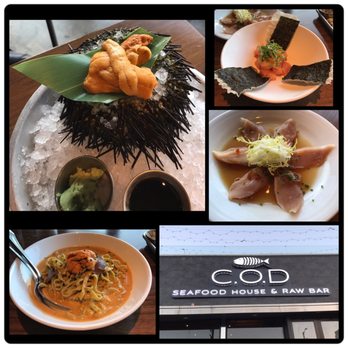 COD Restaurant - Fresh Uni, Hamachi Ceviche, Albacore Crudo, and Truffle Uni Pasta - Seafood Near Me - Los Angeles, California COD Restaurant - Fresh Uni, Hamachi Ceviche, Albacore Crudo, and Truffle Uni Pasta - Seafood Near Me - Los Angeles, California