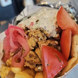 New Public Vegan Food Truck - F This Year-Yo (Gyro). Needed less chikn, more greens. Great tzatziki sauce though.