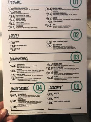 Menu photo 1 The Couch Sports Bar Lisbon, 11