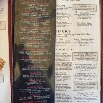 Georgie's Alibi Monkey Bar - Martini drink menu - Gay Bars Near Me - Wilton Manors, Florida