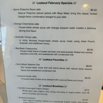 Lookout Coffee - Menu - Coffee & Tea Near Me - Campbell, California Lookout Coffee - Menu - Coffee & Tea Near Me - Campbell, California
