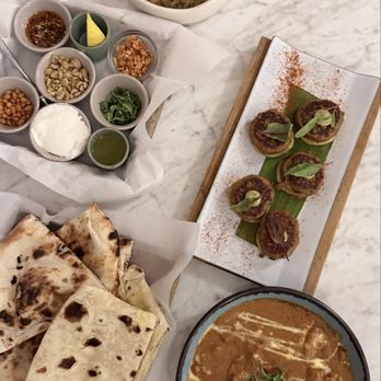 Safar By Karimi - Lucknowi Galouti Kebab, Safar Murgh Makhmali, Roomali Roti, Plain Naan, Asamese Black Rice Khichadi - Halal Near Me - Cupertino, California Safar By Karimi - Lucknowi Galouti Kebab, Safar Murgh Makhmali, Roomali Roti, Plain Naan, Asamese Black Rice Khichadi - Halal Near Me - Cupertino, California