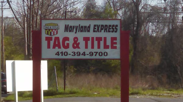 MARYLAND EXPRESS TAG & TITLE LANSDOWNE AREA - Updated August 2025