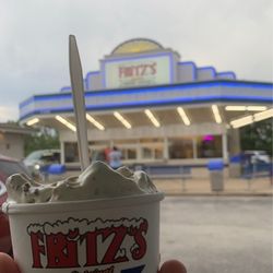Fritz's Frozen Custard - Cookie dough concrete