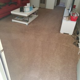 After a nice cleaning. This carpet was pretty bad before but they brought it back like the day we moved in. After a nice cleaning. This carpet was pretty bad before but they brought it back like the day we moved in.