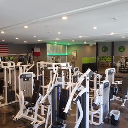 Brickyard Gym - Equipment with diagrams on how to use the machine and body area it targets.