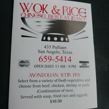 Wok & Rice - Imported Food Near Me - San Angelo, Texas