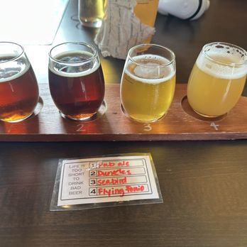 Pilot Brewing - Flight with their award winning beers - Breweries Near Me - Charlotte, North Carolina Pilot Brewing - Flight with their award winning beers - Breweries Near Me - Charlotte, North Carolina