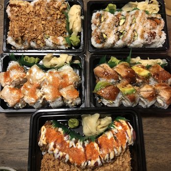Tacoma's No1 Fried Rice - TL: Spider Roll
TR: Unagi Roll
BL: White Tiger Roll
BR: Ultimate Dragon Roll
Bottom: Seahawks roll - Chinese Near Me - Tacoma, Washington Tacoma's No1 Fried Rice - TL: Spider Roll
TR: Unagi Roll
BL: White Tiger Roll
BR: Ultimate Dragon Roll
Bottom: Seahawks roll - Chinese Near Me - Tacoma, Washington
