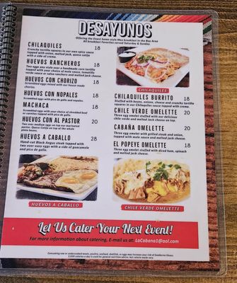 Menu photo 2 La Cabana De Suisun Suisun City, CA Menu photo 2 La Cabana De Suisun Suisun City, CA