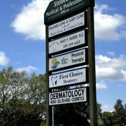 First Choice Dentistry - First Choice Dentistry located at Stonecrest Medical & Professional Offices, easily visible roadside sign for quality dental care
