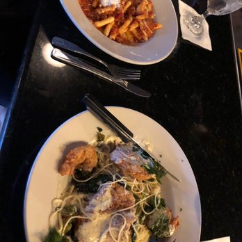 Gianni's Trattoria - Chicken and shrimp Francaise and Spicy sausage Gemelli - Italian Near Me - Concord, North Carolina