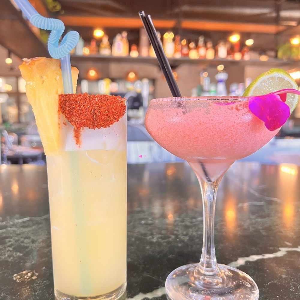 Sabroso! Mexican Kitchen - Pineapple Margarita + Watermelon Margarita - Mexican Near Me - Garden Grove, California Sabroso! Mexican Kitchen - Pineapple Margarita + Watermelon Margarita - Mexican Near Me - Garden Grove, California