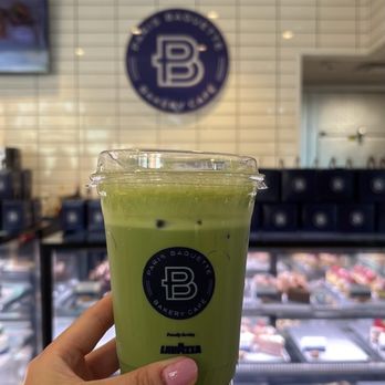 Paris Baguette - Ice Matcha Almond Latte - Bakeries Near Me - Arlington, Virginia Paris Baguette - Ice Matcha Almond Latte - Bakeries Near Me - Arlington, Virginia