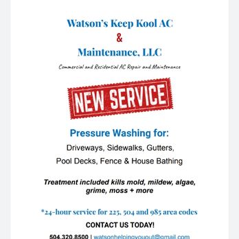 Watsons Keep Kool AC & Maintenance - Hey EVERYONE!!! WHAT YA SAY??? - Heating & Air Conditioning/HVAC Near Me Watsons Keep Kool AC & Maintenance - Hey EVERYONE!!! WHAT YA SAY??? - Heating & Air Conditioning/HVAC Near Me