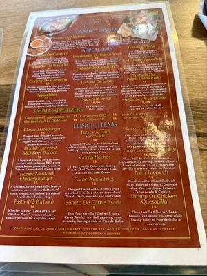 Menu photo 2 Los Langostinos Restaurant Redmond, OR Menu photo 2 Los Langostinos Restaurant Redmond, OR