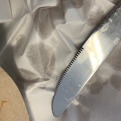 Martingrove Fish & Chips - Dirty silverware if u do go use the plastic cutlery these people are dirty