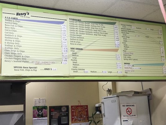 Menu photo 1 Henry's Fish and Chips Mississauga, ON Menu photo 1 Henry's Fish and Chips Mississauga, ON