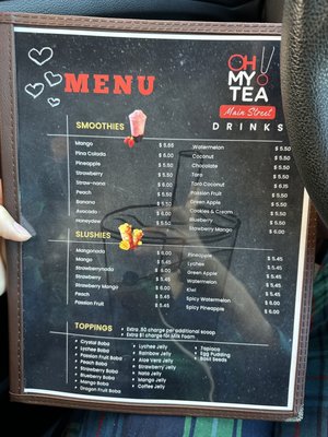 Menu photo 1 Oh My Tea! - Main St. Pearland, TX Menu photo 1 Oh My Tea! - Main St. Pearland, TX