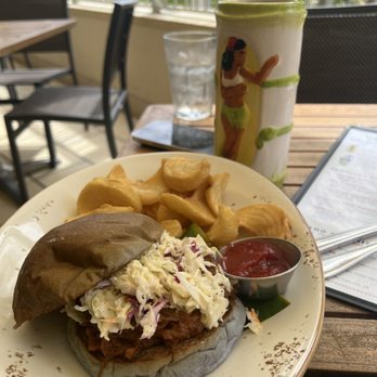 Tikis Grill & Bar - Pulled BBQ Pork Sandwich - Seafood Near Me - Honolulu, Hawaii Tikis Grill & Bar - Pulled BBQ Pork Sandwich - Seafood Near Me - Honolulu, Hawaii