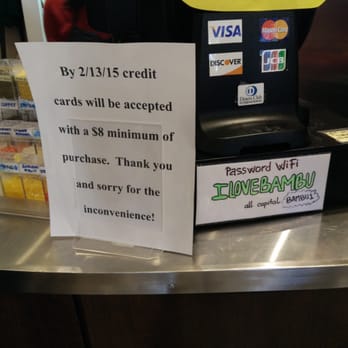 BAMBU - Credit card accepted for charges over $8. - Bubble Tea Near Me - Houston, Texas