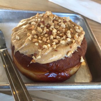 Good Dough - PB&J Strawberry Filled Donut - Donuts Near Me - Jacksonville, Florida Good Dough - PB&J Strawberry Filled Donut - Donuts Near Me - Jacksonville, Florida