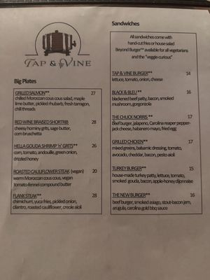 Menu photo 6 Tap & Vine Wallingford, CT