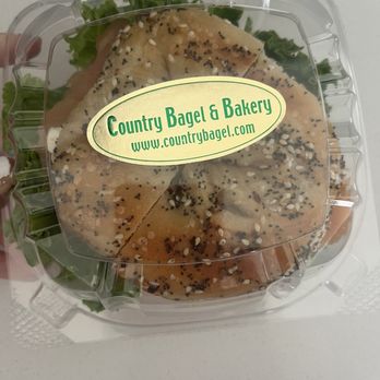 Country Bagel - LOX on everything bagel with lettuce and tomato - Bakeries Near Me - West Chester, Pennsylvania