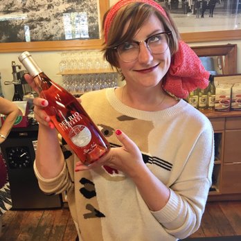 Del Rio Vineyards - Caroline gives me my Rose Jolee! - Wine Tasting Room Near Me - Gold Hill, Oregon Del Rio Vineyards - Caroline gives me my Rose Jolee! - Wine Tasting Room Near Me - Gold Hill, Oregon