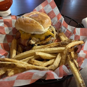 The Warehouse - Grilled Chicken with bacon, grilled onions and cheddar. - American Near Me - Dresden, Ohio