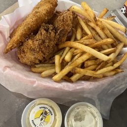 Three Tenders Chicken Guy Fries Three Tenders Chicken Guy Fries