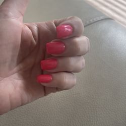 Acrylic gel manicure.