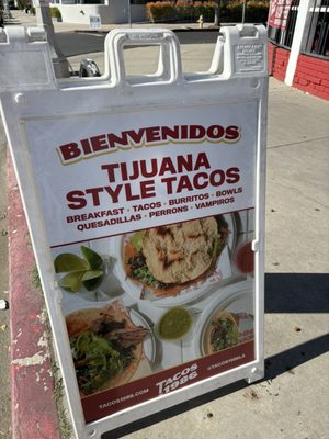 Menu photo 1 Tacos 1986 Los Angeles, CA