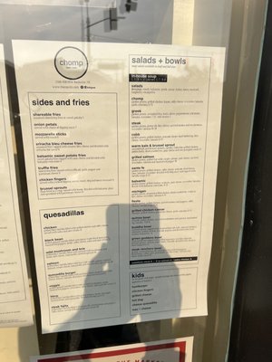 Menu photo 3 Chomp Rochester, MI