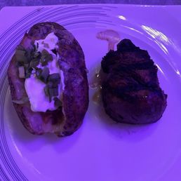 filet and loaded potato filet and loaded potato