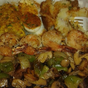 Crab House - Lamb and shrimp dinner added bell peppers mushrooms onions - Barbeque Near Me - Detroit, Michigan Crab House - Lamb and shrimp dinner added bell peppers mushrooms onions - Barbeque Near Me - Detroit, Michigan