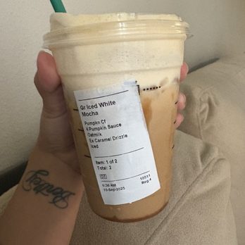 Starbucks - Iced White Chocolate Mocha - Coffee & Tea Near Me - Waite Park, Minnesota Starbucks - Iced White Chocolate Mocha - Coffee & Tea Near Me - Waite Park, Minnesota