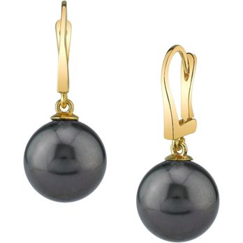 Thacker Jewelry - THE PEARL SOURCE 14K Gold Round Genuine Black Tahitian South Sea Cultured Pearl Classic Elegance Earrings for Women - Jewelry Near Me - Lubbock, Texas Thacker Jewelry - THE PEARL SOURCE 14K Gold Round Genuine Black Tahitian South Sea Cultured Pearl Classic Elegance Earrings for Women - Jewelry Near Me - Lubbock, Texas