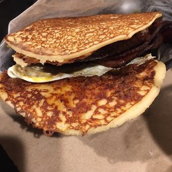 Blackie's - Blackie's Double Bacon Pancake Burger - American Near Me - Smithfield, Rhode Island Blackie's - Blackie's Double Bacon Pancake Burger - American Near Me - Smithfield, Rhode Island