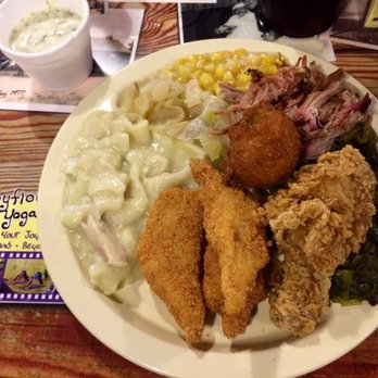 Mama Hamil’s  - Dumplings, turnip greens, catfish, pulled pork, jalepeno hush puppies, mac & cheese, fried chicken, the tasteful list goes on. - Southern Near Me - Madison, Mississippi
