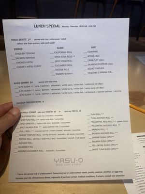 Menu photo 6 Yasuo Sushi & Tapas Scottsdale, AZ Menu photo 6 Yasuo Sushi & Tapas Scottsdale, AZ